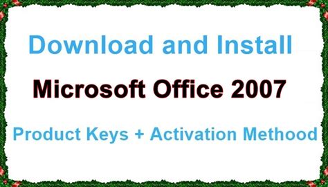 Microsoft Office 2007 Product Key Free Updated 2024 Activation