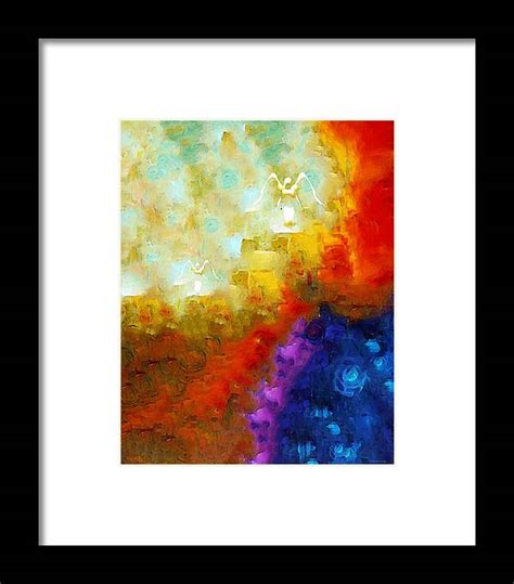 Angels Among Us Emotive Spiritual Healing Art Framed Print By Sharon