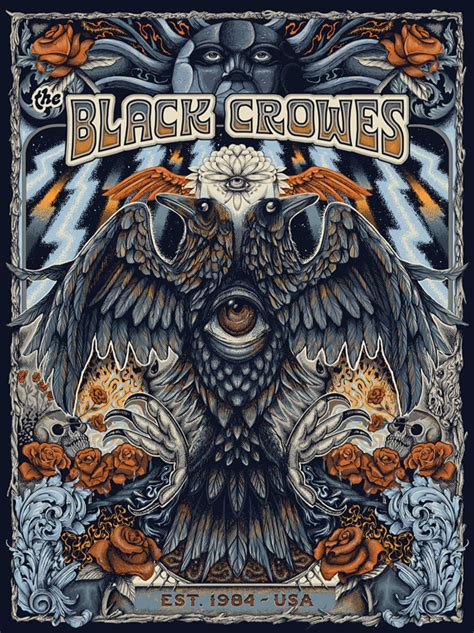 Inside The Rock Poster Frame Blog Black Crowes Poster By Paul