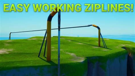 Easy Working Zipline Tutorial In Fortnite Creative Youtube