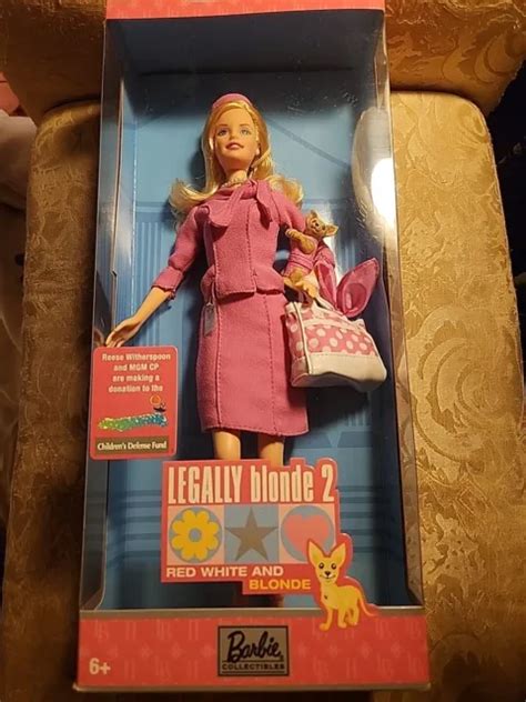 Barbie Legally Blonde Red White Blonde Elle Woods Bruiser Collector Edition Picclick