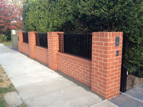 Brick Fence Fence Design Modern Fence Brick Fence