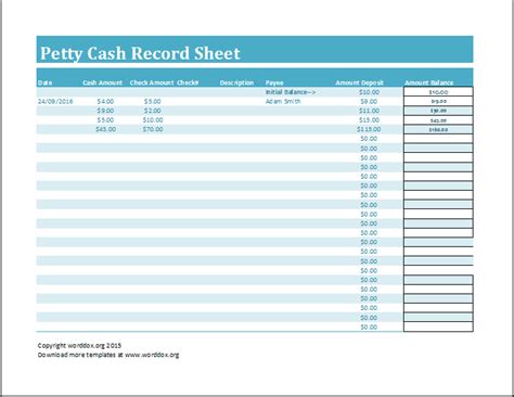 Cash Sheet Templates | 17+ Free Docs, Xlsx & PDF Formats, Samples, Examples