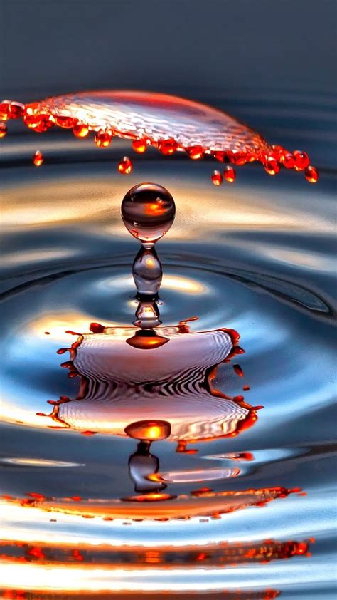 Water Drop Notch Dancing Water Drops Hd Phone Wallpaper Pxfuel