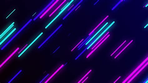 Neon Lines Background Neon Lines Animation Neon Multicolored Lines