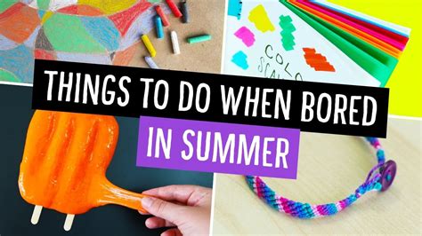 Many people make elaborate craft projects when they are bored. Things To Do When You're Bored in Summer! ☀️ Collab w ...