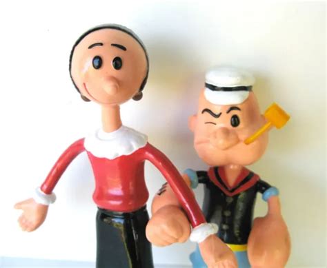 🐸sale Popeye And Olive Oil Bendable Bendy Action Figure Kfs Hearst