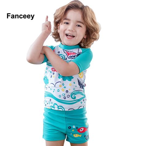 Fanceey 2019 Summer Baby Swimwear Lovely Children Boys Swimming Suit