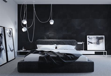 Gorgeous Dark Bedroom Designs With Minimalist And Playful Approach