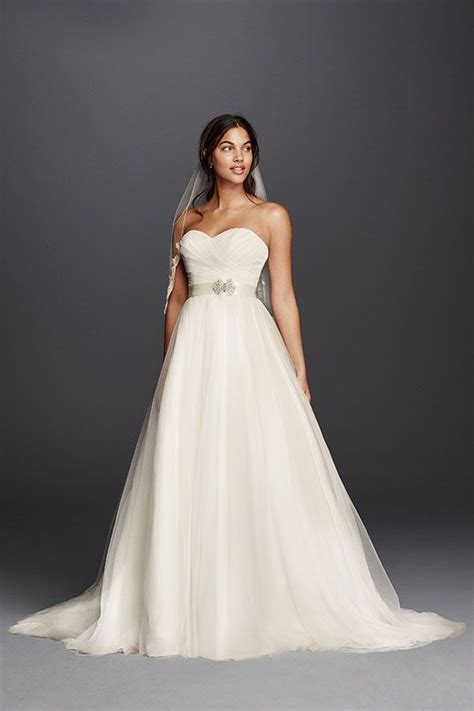 Strapless Sweetheart Tulle Wedding Dress Davids Bridal Davids