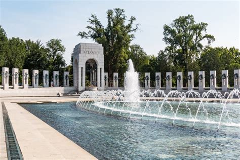 World War Ii Memorial Which Honors Armed Forces Editorial Stock Photo