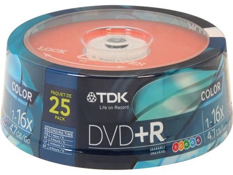 Tdk 47gb 16x Dvdr 25 Packs Disc Model 61714td004cp
