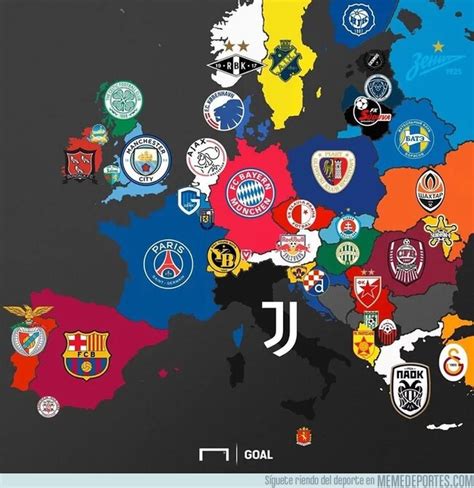 Memedeportes El Mapa De Los Campeones De Las Ligas Europeas