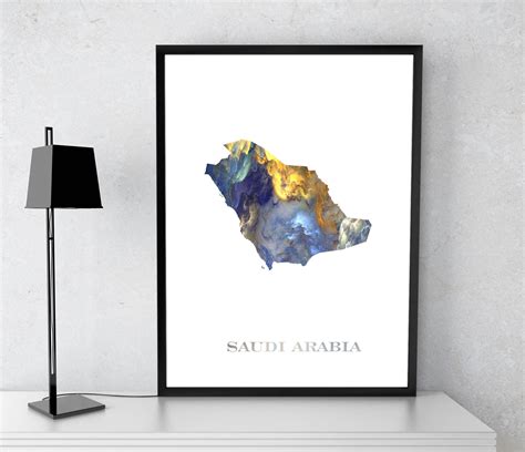 Saudi Arabia Poster Saudi Arabia Art Saudi Arabia Map Saudi Etsy