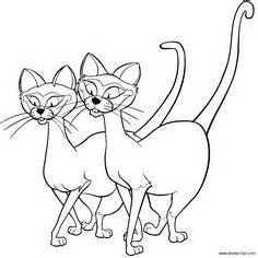 Siberian cat coloring page from cats category. Lady and The Tramp, : Siamese Cats - Lady and The Tramp ...
