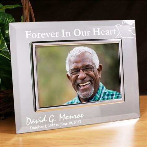 Forever In Our Hearts Memorial Mirror Picture Frame Tsforyounow