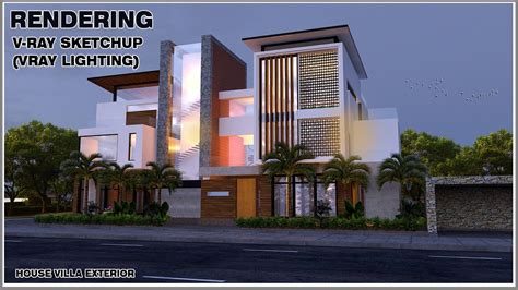 Sketchup Vray For Exterior Lighting Youtube
