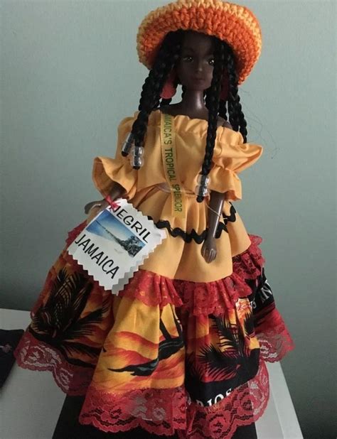 Caribbean Flags Mansions Luxury Jamaica Exhibition Hipster Tropical Dolls Collection Style