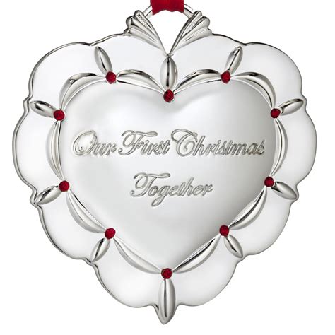 Waterford Our First Christmas Together Ornament 2016 Silver Superstore