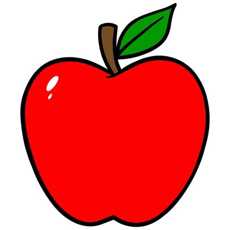 Dibujos animados manzana roja fotografía de stock HitToon 12492947