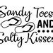 Sandy Toes And Salty Kisses SVG Summer SVG Sayings SVG Etsy