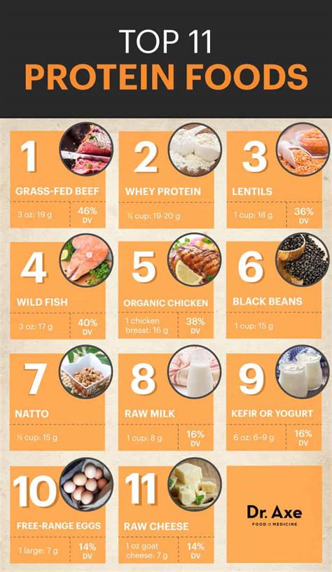 Include foods such as beans, lentils, nuts, seeds, lean meats and poultry, fish, shellfish, eggs, lower fat milk and lower fat dairy products. 8 Health Benefits of Eating More Protein Foods - Dr. Axe