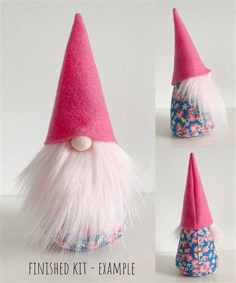 Diy Gnome Kit No Sew Gnome Kit Spring Gnome Etsy