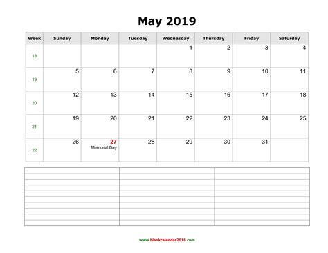 Fillable May 2019 Calendar To Print In Pdf Word Excel A4 Page Create