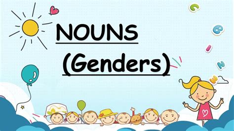Nouns Genders I Learn Genders In English With Pictures I Learn