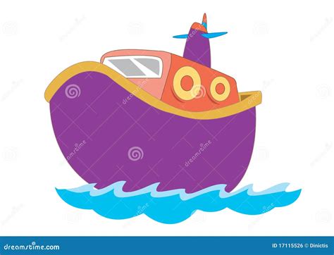 Cute Boat For Children Illustration Stock Illustration Illustration
