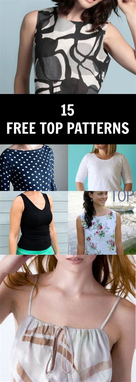 Free Sewing Patterns Summer Tops And Shirts On The Cutting Floor
