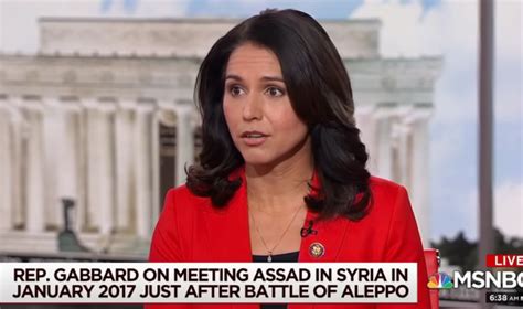 Tulsi Gabbard Says Syrias Assad Not Enemy Of Us Country Poses No
