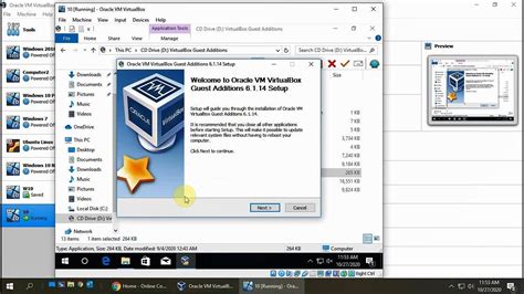 Installing The Virtualbox Guest Additions On Your Vm Youtube
