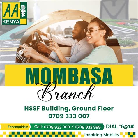 Automobile Association Of Kenya On Twitter Aa Kenya Mombasa Branch