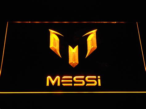 Fc Barcelona Lionel Messi Logo Led Neon Sign Safespecial