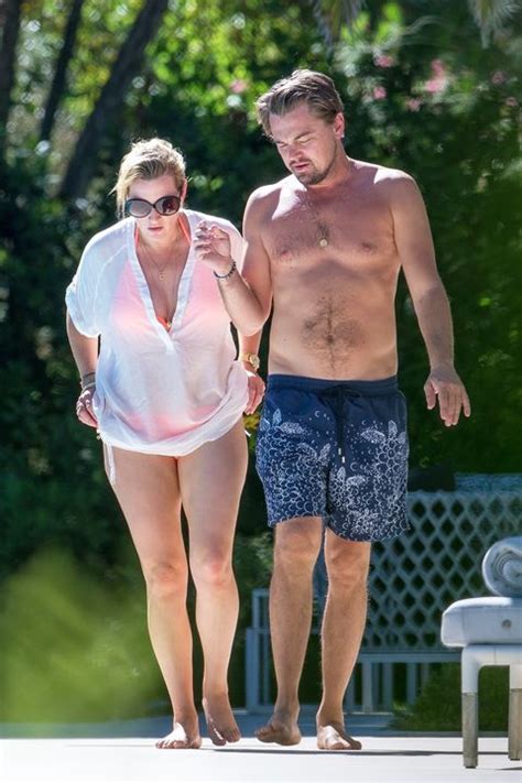 Kate Winslet And A Shirtless Leonardo Dicaprio Had A Pool Day In St