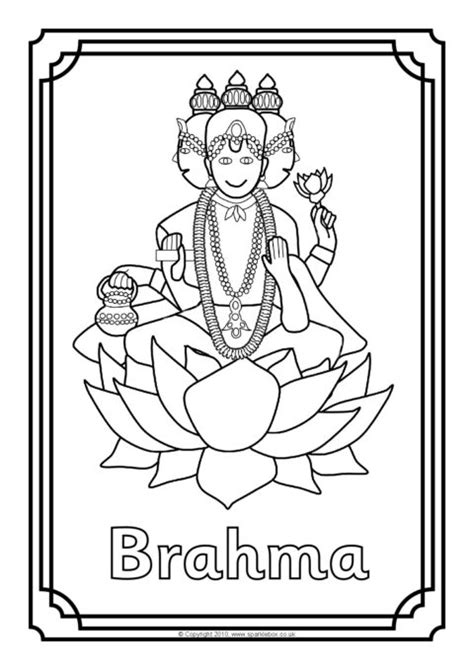 Hindu Gods Colouring Sheets Sb3276 Sparklebox