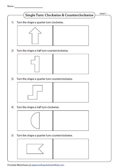 16 Best Images Of Rotations Worksheet 8th Grade Geometry Rotations