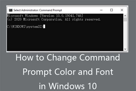 How To Change Command Prompt Color And Font Windows 10