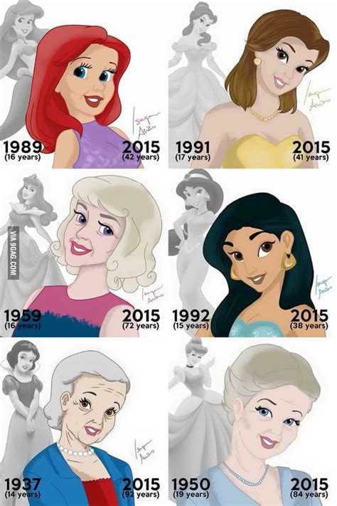 Disney Princesses Age Updated 9gag