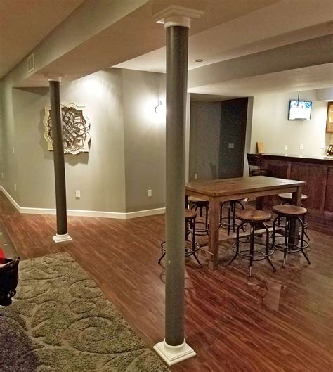 Your basement columns in particular are likely due a significant overhaul, and with such a wide variety of options to choose from, that's hardly an act of drudgery. Lally Column Covers in Basement Remodel | Architectural Depot