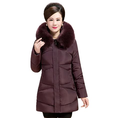 2017 Women Winter Jackets Coats The Elderly Thick Warm Hooded Duck Down