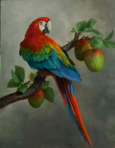Parrot Painting Nature Art Painting Birds Painting Canvas Painting