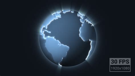 Looped Glowing Globe By Contemplator Videohive