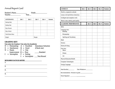 Elementary Report Card A Homeschool Mom In Homeschool Report Card
