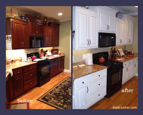 Before And After Pictures Of Painted Oak Kitchen Cabinets