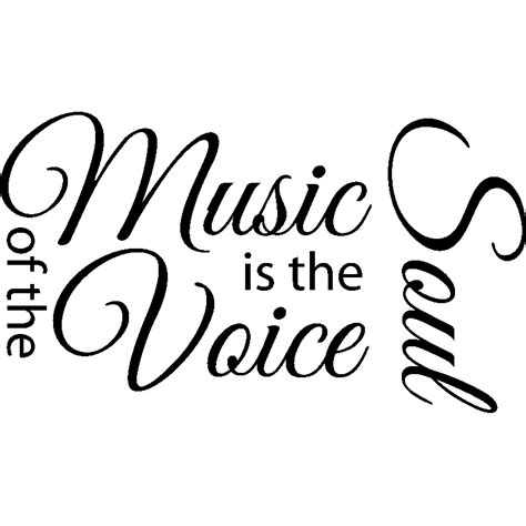 Wall Decal Music Is The Voice Of The Soul Wall Decal Wall Decal
