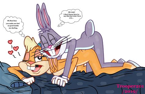 Rule 34 Anthro Bugs Bunny Female From Behind Lola Bunny Male The Looney Tunes Show Trooper201