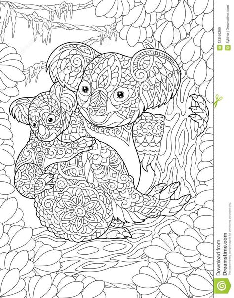 Koalas are downright adorable, and some folks even travel to australia just to have. Pin by Eirepi88 Coaching on Man Animales | Coloring books ...