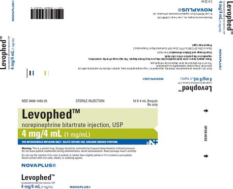 Levophed Fda Prescribing Information Side Effects And Uses